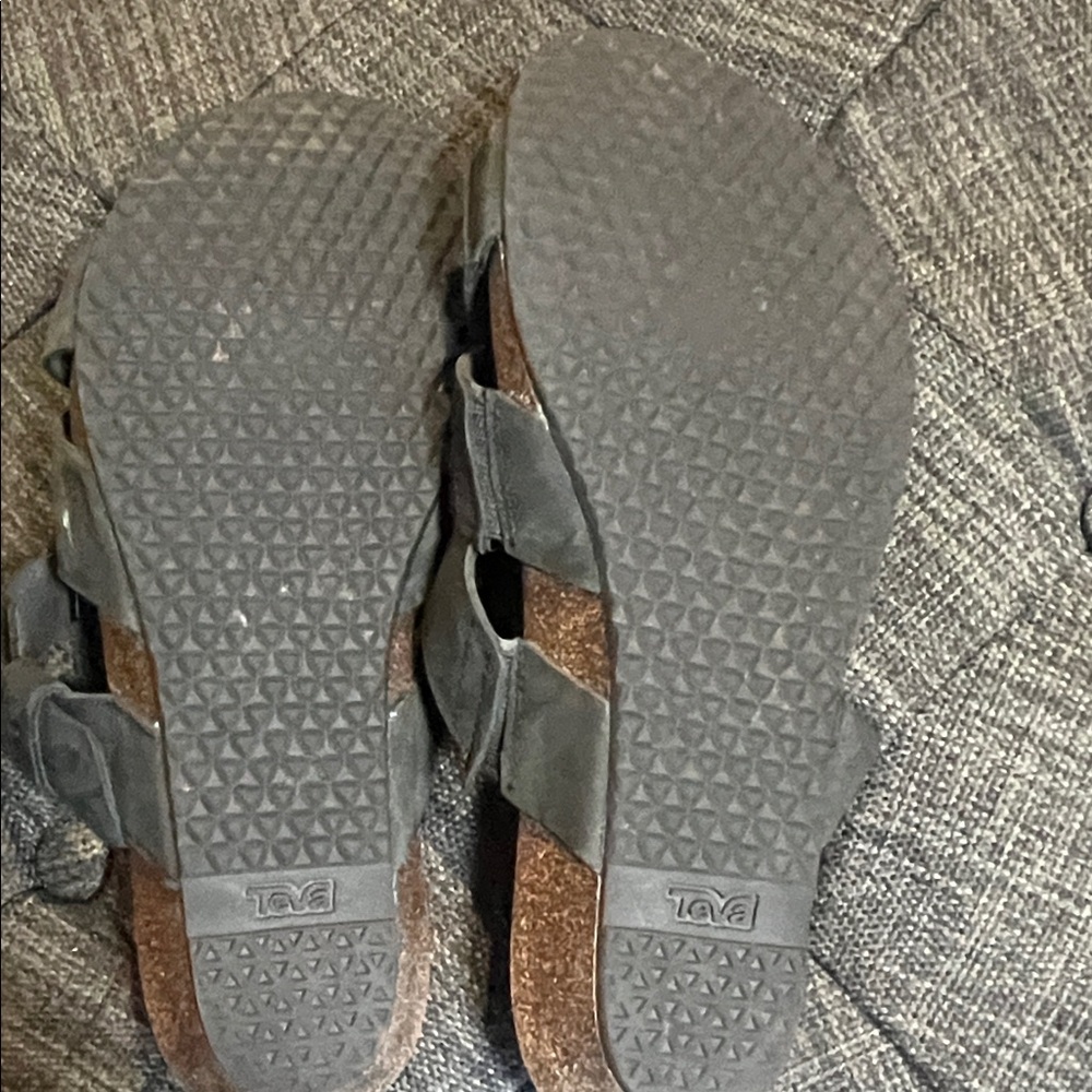 Teva black suede Sandals, 8.5 - Picture 2 of 6